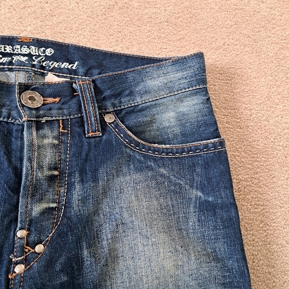 Parasuco Jeans Men's 29 Blue Fade Dark Wash Denim 29W x 32L Vintage - Picture 4 of 16